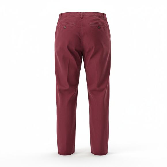 14th & Union Flat Front  Chino Pant Red Men's 34x30 - Picture 9 of 9